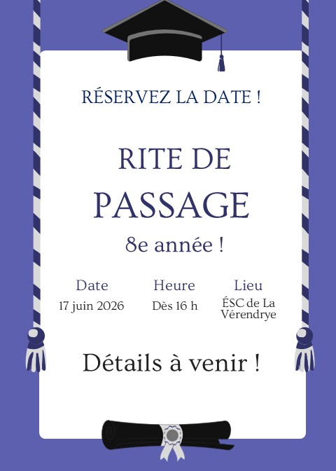 Rite de passage 8e année